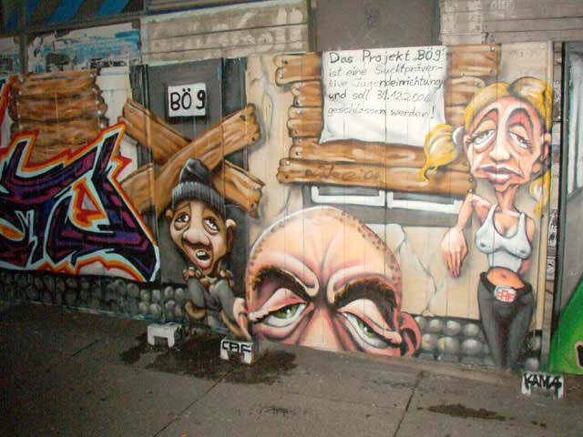 Graffiti III en Alexander Platz