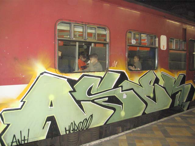 Grafitti en el tren