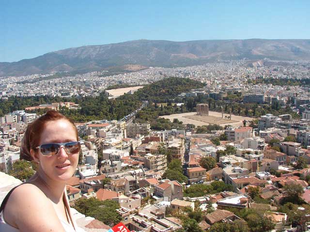 Vistas de Atenas desde la Acrópolis
