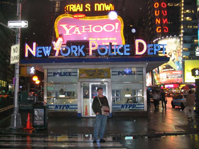 Oficina de policía en Times Square
