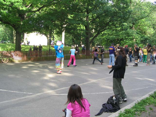Baile sobre patines en Central Park