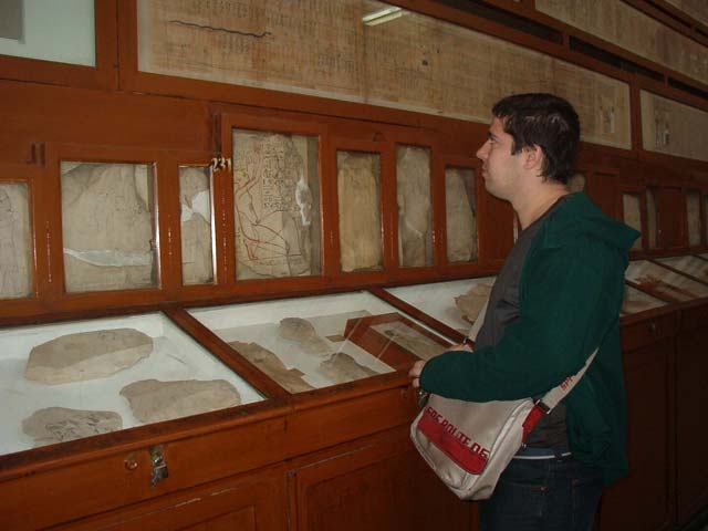 Pergaminos en el museo Egipcio