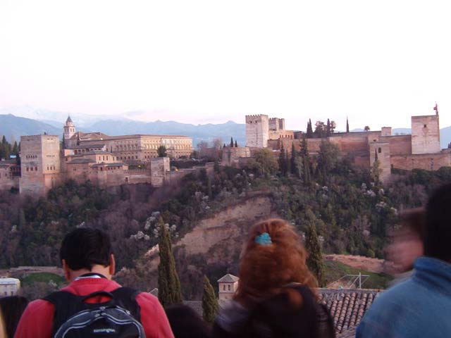 Vistas de la Alhambra desde el mirador de San Nicolás