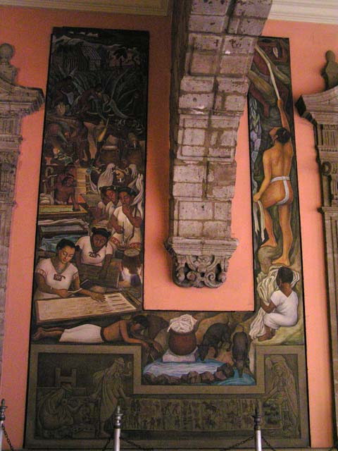 Mural de Diego Rivera en el Palacio Nacional