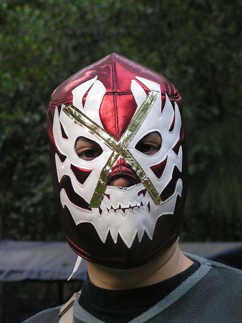 Máscara de luchador méxicano