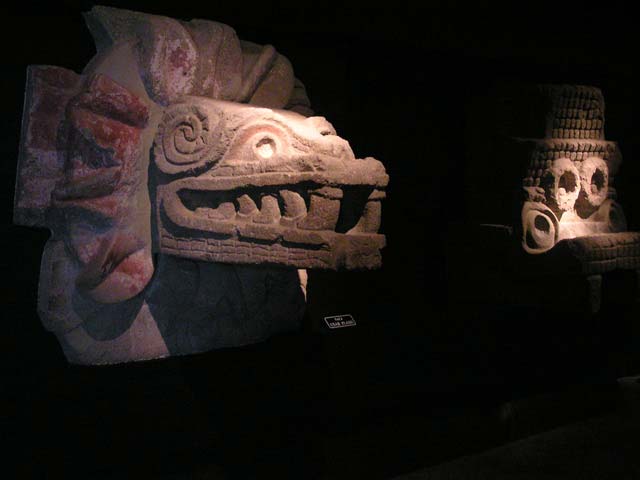 Museo de Teotihuacan. Quetzalcóaltl. Serpiente emplumada