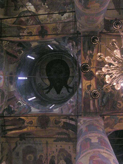 Vista interior de la cúpula de la catedral