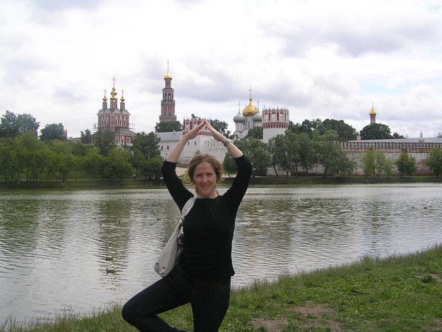 Lago de los cisnes al lado del Convento Novodevichy