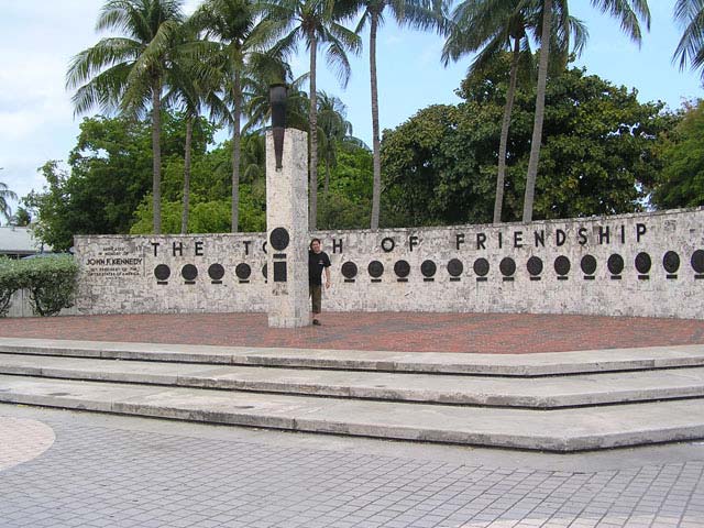 Bayfront park. The torch of friendship
