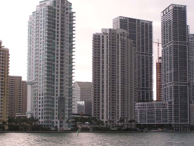 Vista de Downtown Miami desde el barco