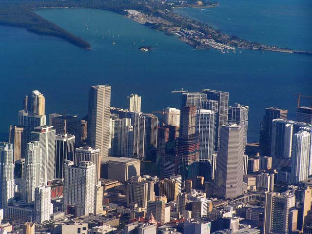 Downtown Miami desde el avión