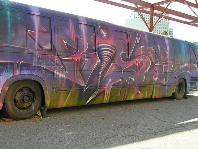 Graffit en autobus