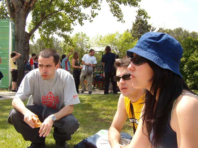 Raúl, Sergio y Nuria