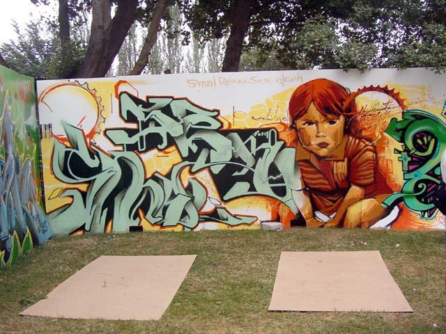 Graffiti Niño de las pinturas