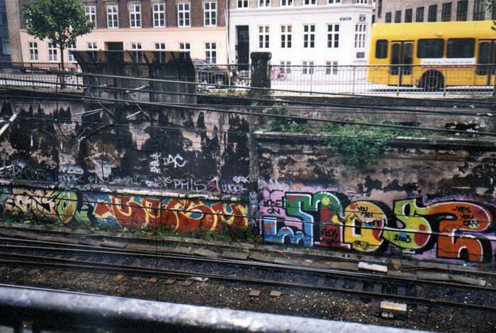 Graffitis en el metro