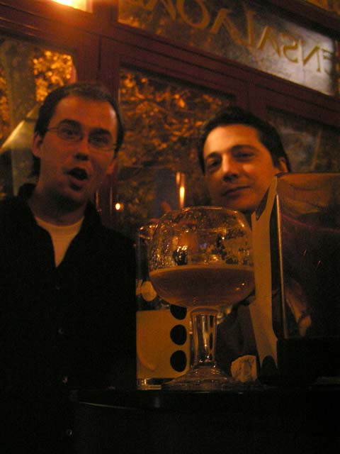 En la cervecería